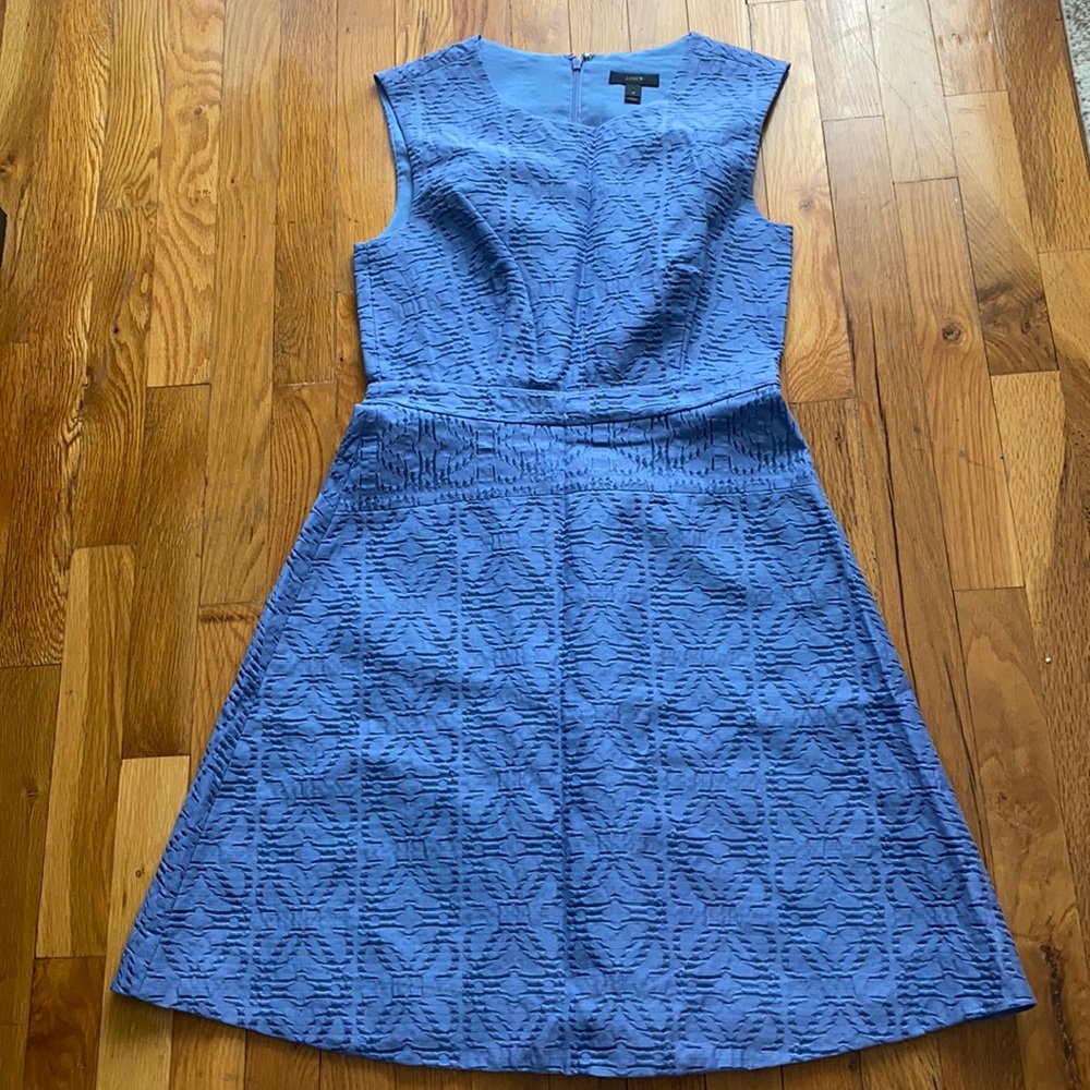 J crew blue A line dress, New